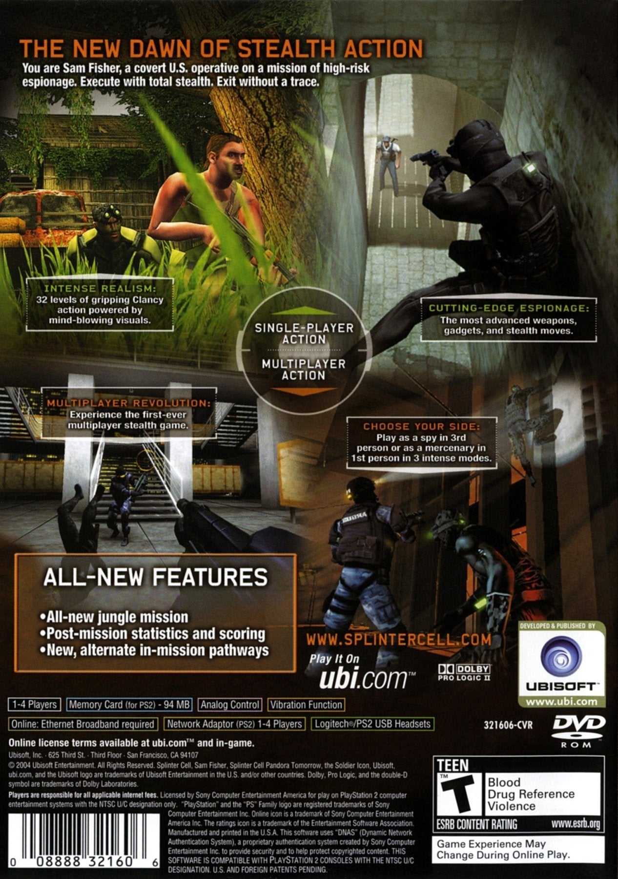 Splinter Cell Pandora Tomorrow - Playstation 2 - Retro Island Gaming