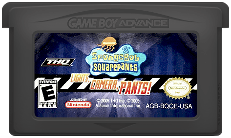SpongeBob SquarePants Lights Camera Pants - GameBoy Advance - Retro Island Gaming