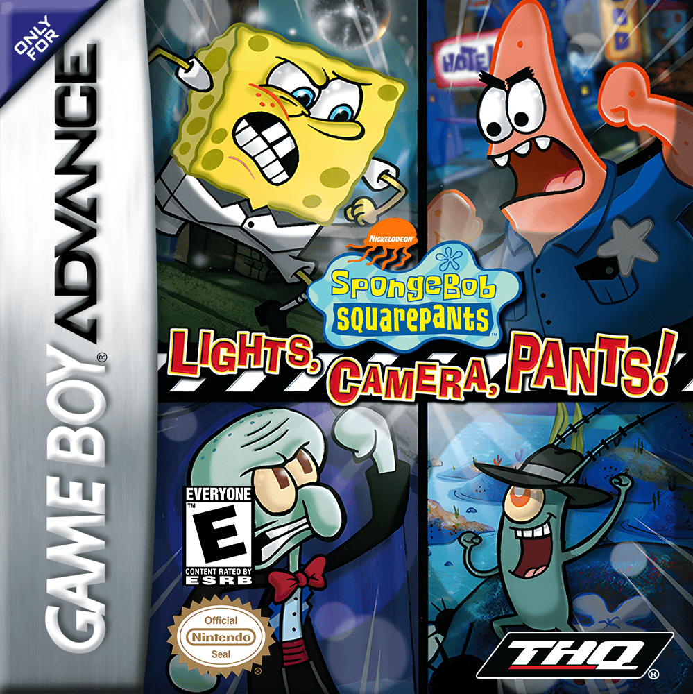 SpongeBob SquarePants Lights Camera Pants - GameBoy Advance - Retro Island Gaming