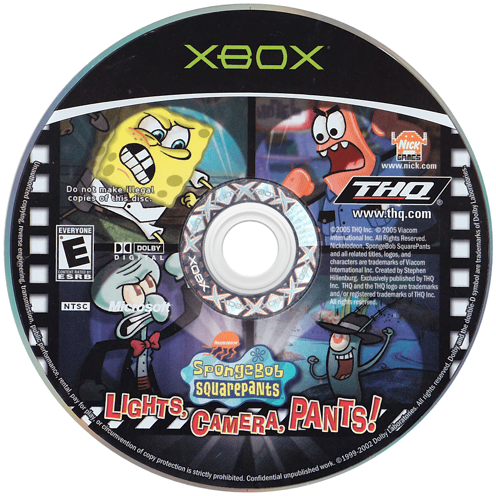SpongeBob SquarePants Lights Camera Pants - Xbox - Retro Island Gaming