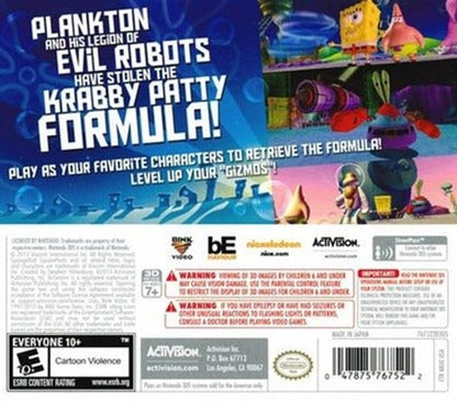 SpongeBob SquarePants: Plankton's Robotic Revenge - Nintendo 3DS - Retro Island Gaming