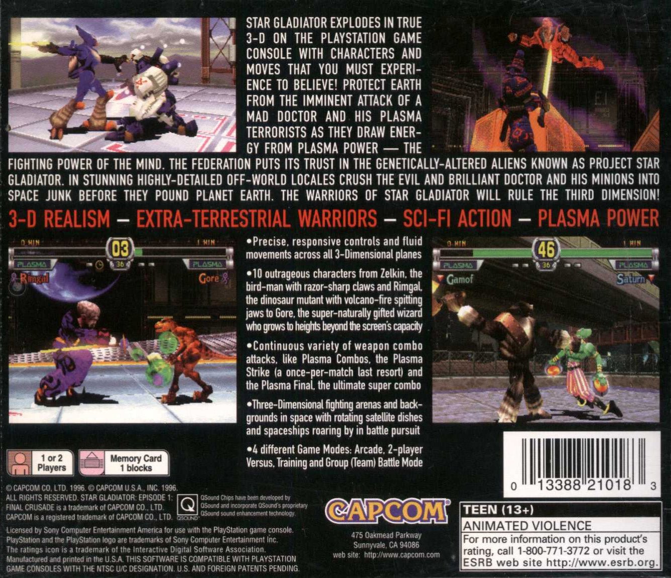 Star Gladiator - Playstation - Retro Island Gaming