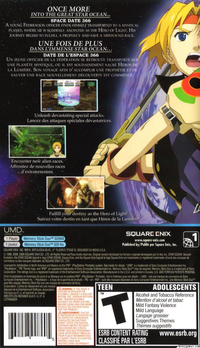 Star Ocean Second Evolution - PSP - Retro Island Gaming