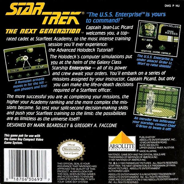 Star Trek the Next Generation - GameBoy - Retro Island Gaming