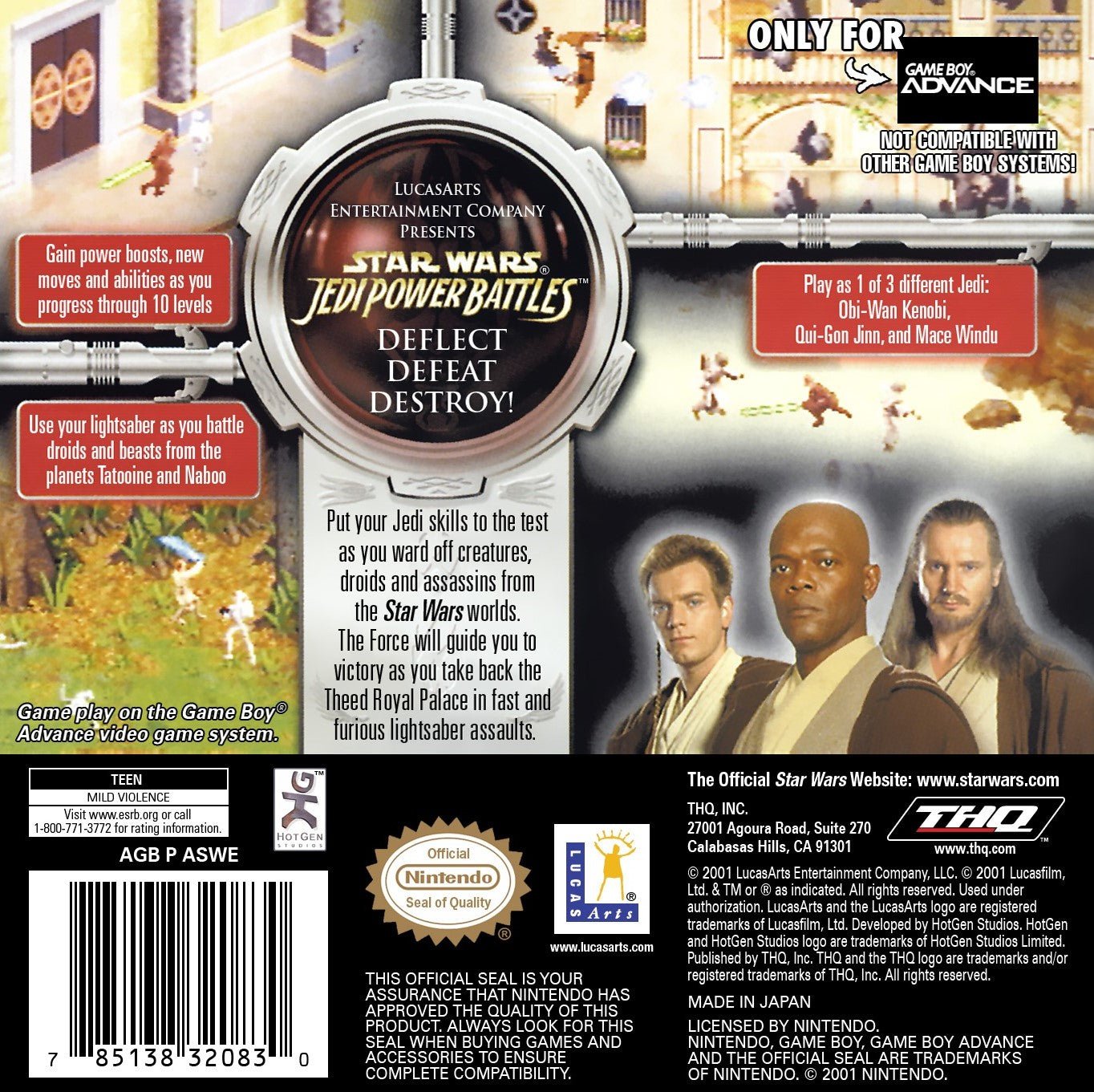 Star Wars Episode I Jedi Power Battles - GameBoy Advance - Retro Island Gaming