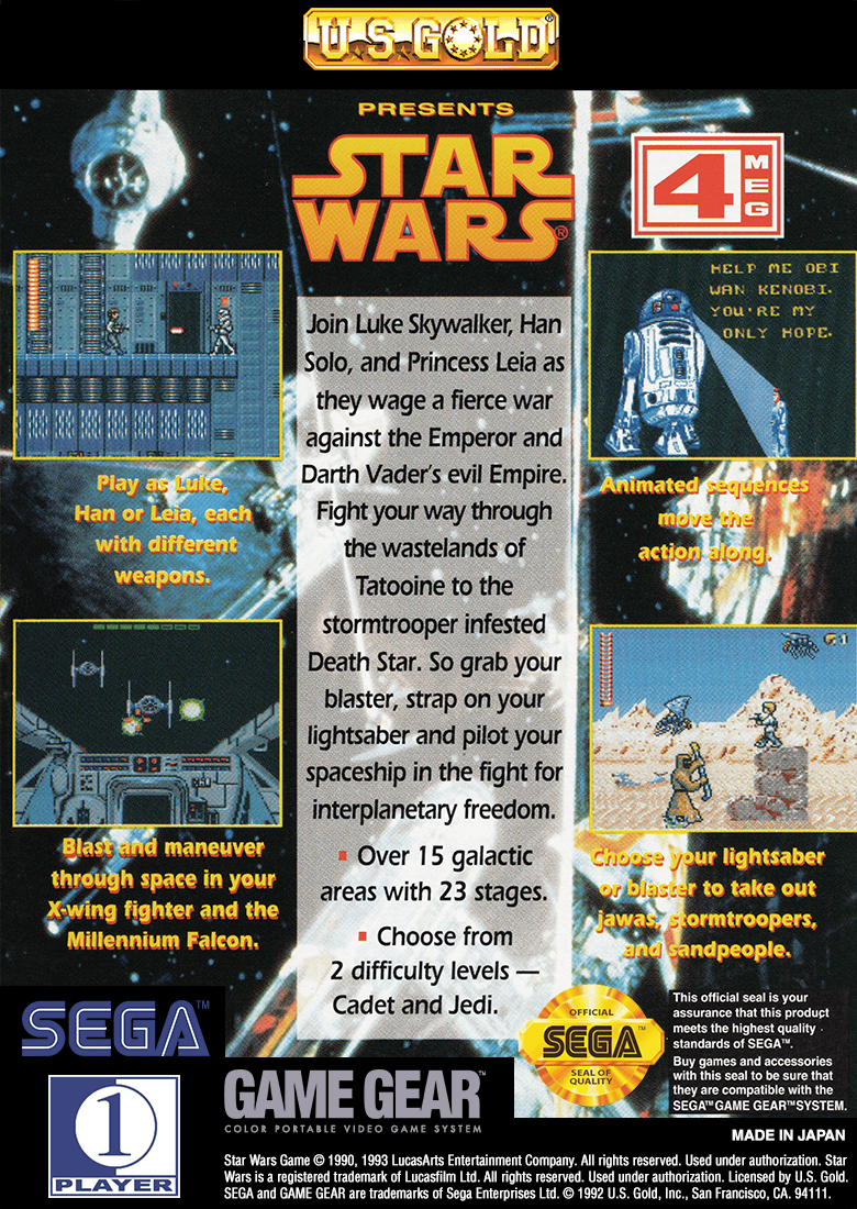 Star Wars - Sega Game Gear - Retro Island Gaming