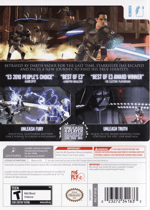 Star Wars: The Force Unleashed (Wii) [import anglais Star Wars: The Force Unleashed (Wii) [import anglais