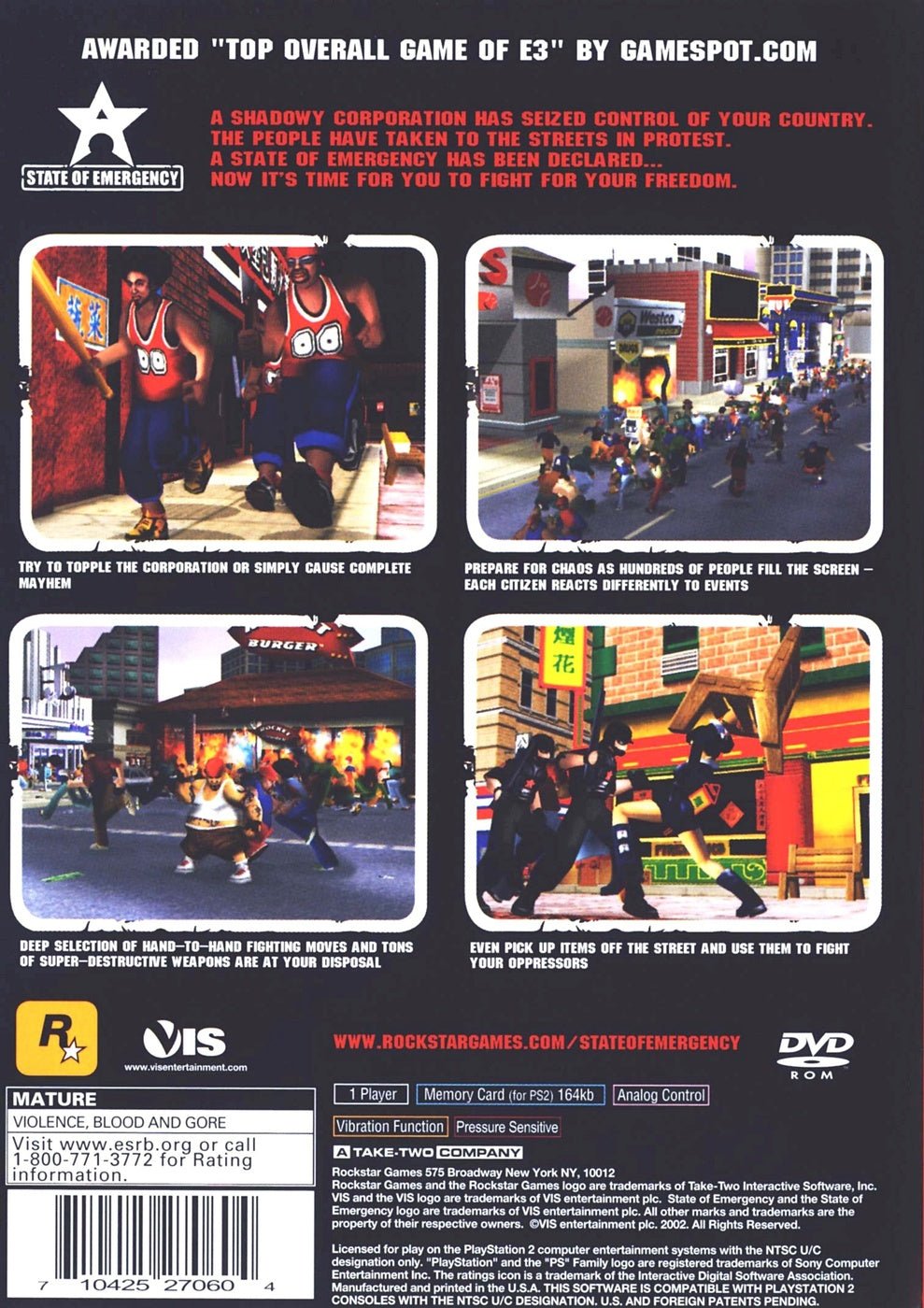 State of Emergency - Playstation 2 - Retro Island Gaming