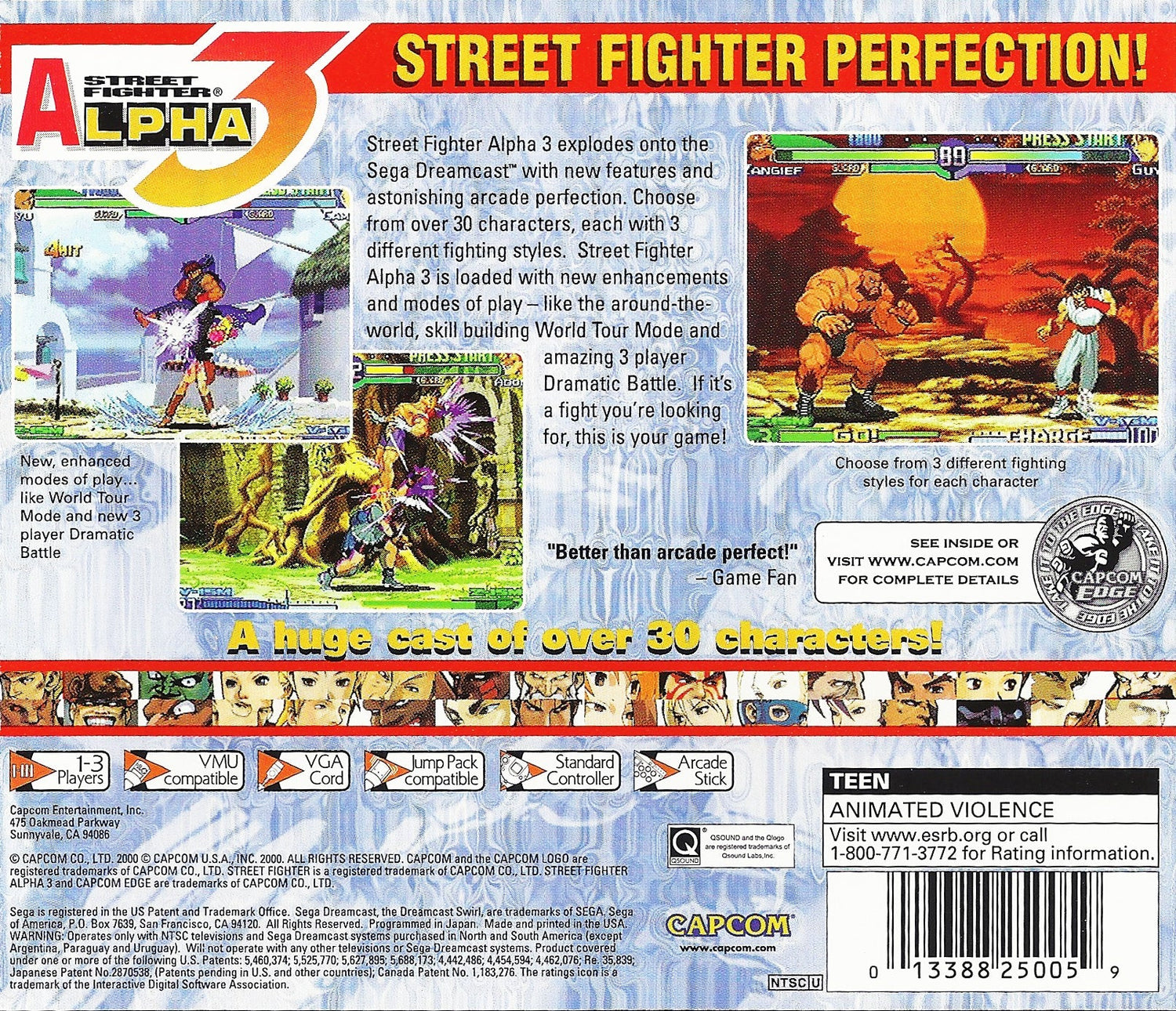 Street Fighter Alpha 3 - Sega Dreamcast - Retro Island Gaming