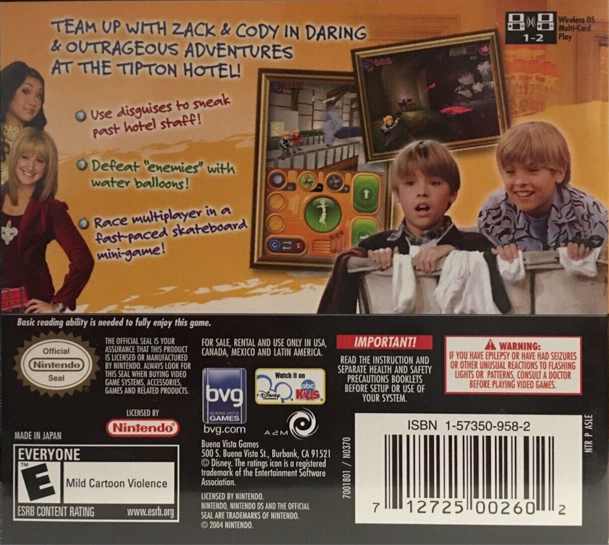 Suite Life of Zack and Cody - Nintendo DS - Retro Island Gaming