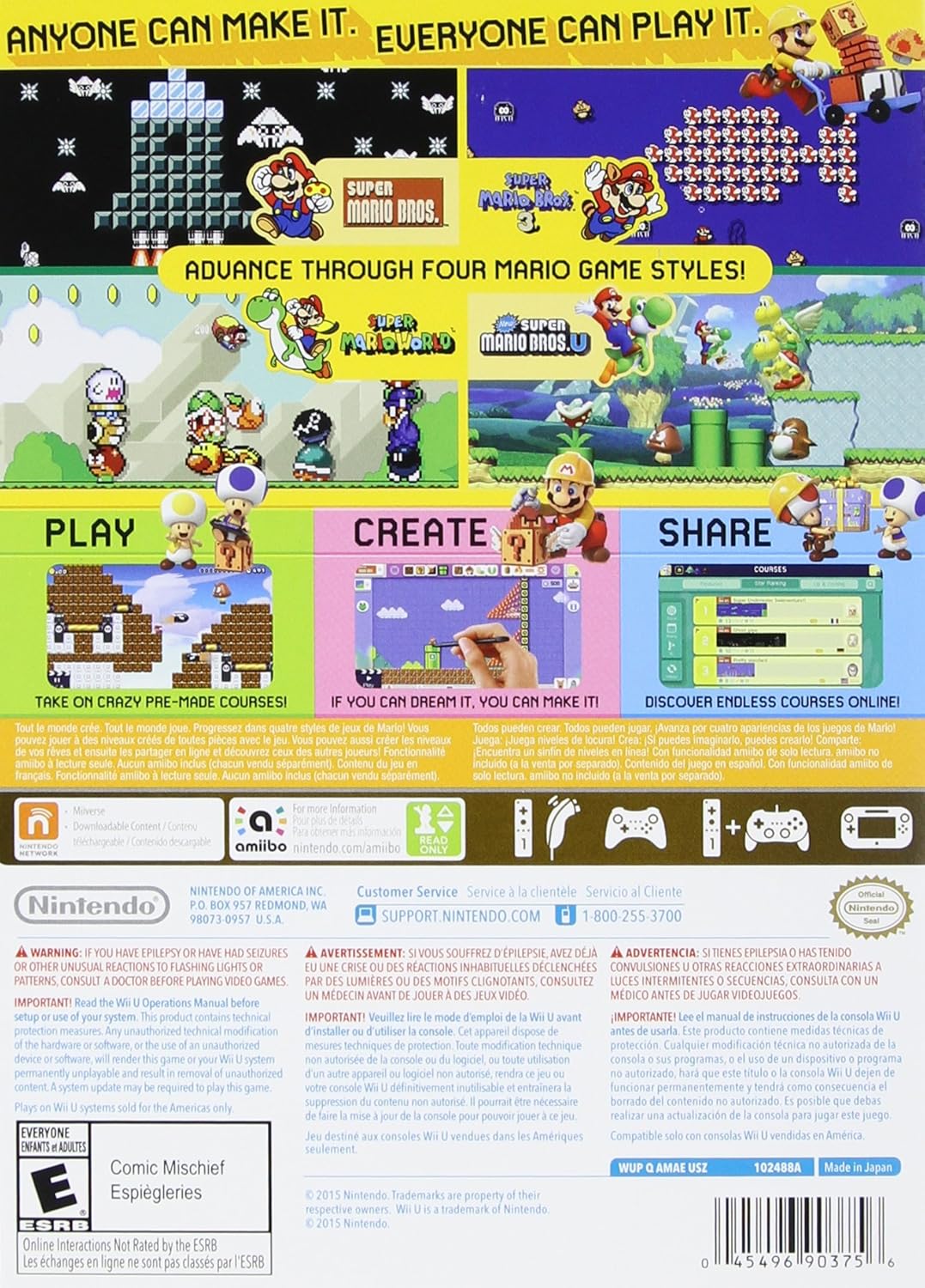 Super Mario Maker [Book Bundle] - Wii U - Retro Island Gaming