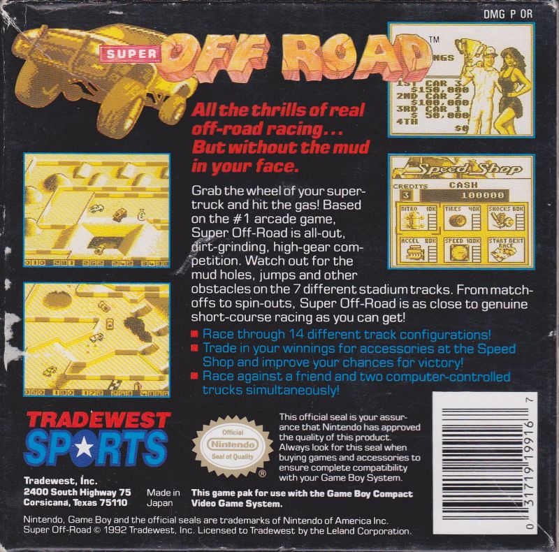 Super Off Road - GameBoy - Retro Island Gaming