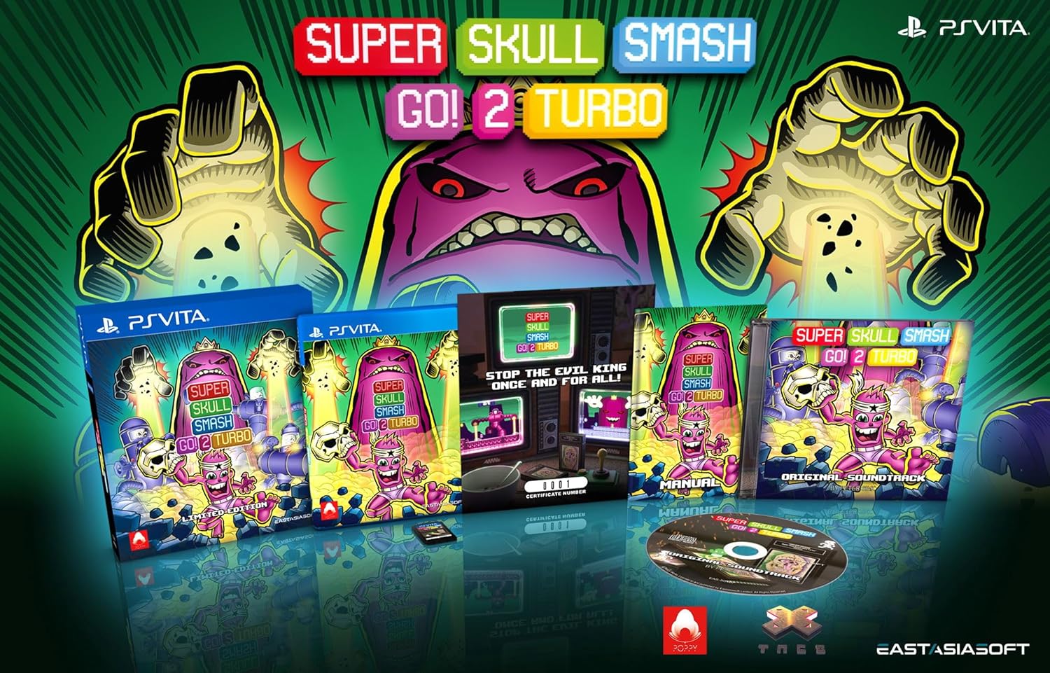Super Skull Smash Go! 2 Turbo - Playstation Vita - Retro Island Gaming