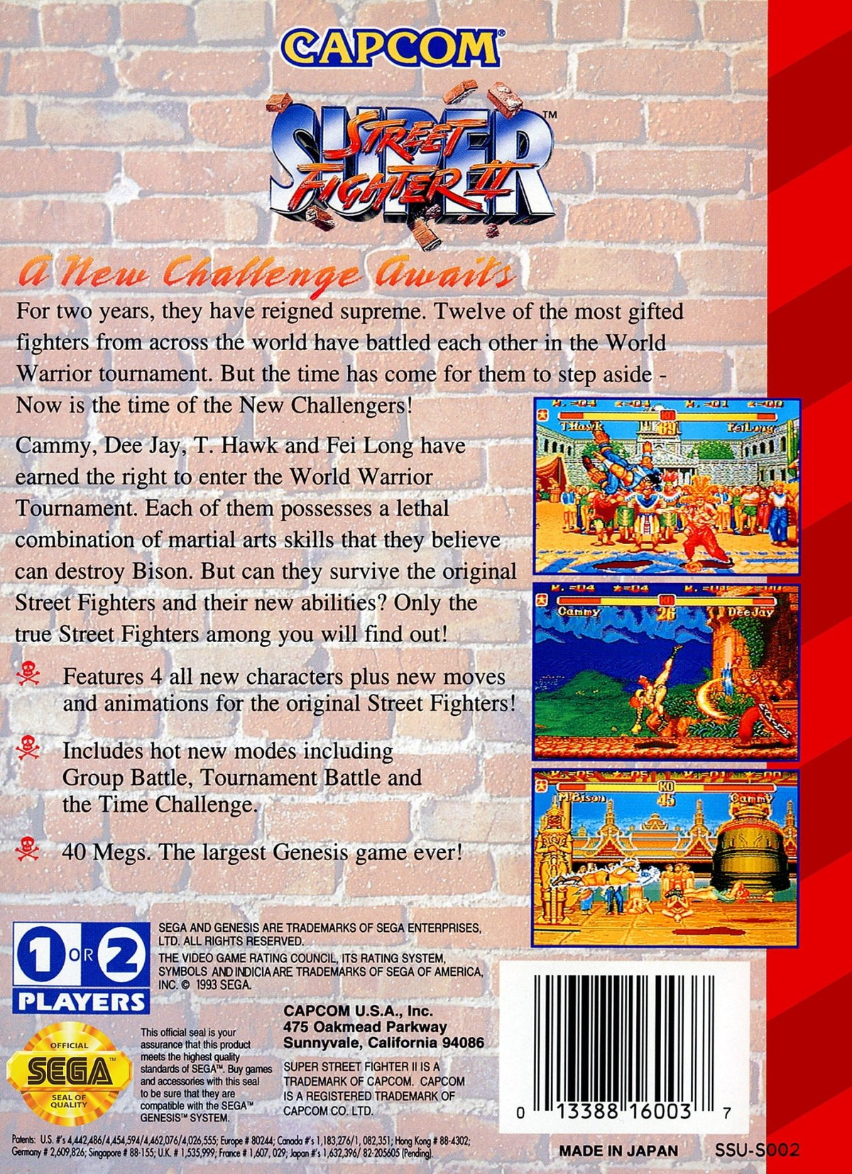Super Street Fighter II - Sega Genesis - Retro Island Gaming
