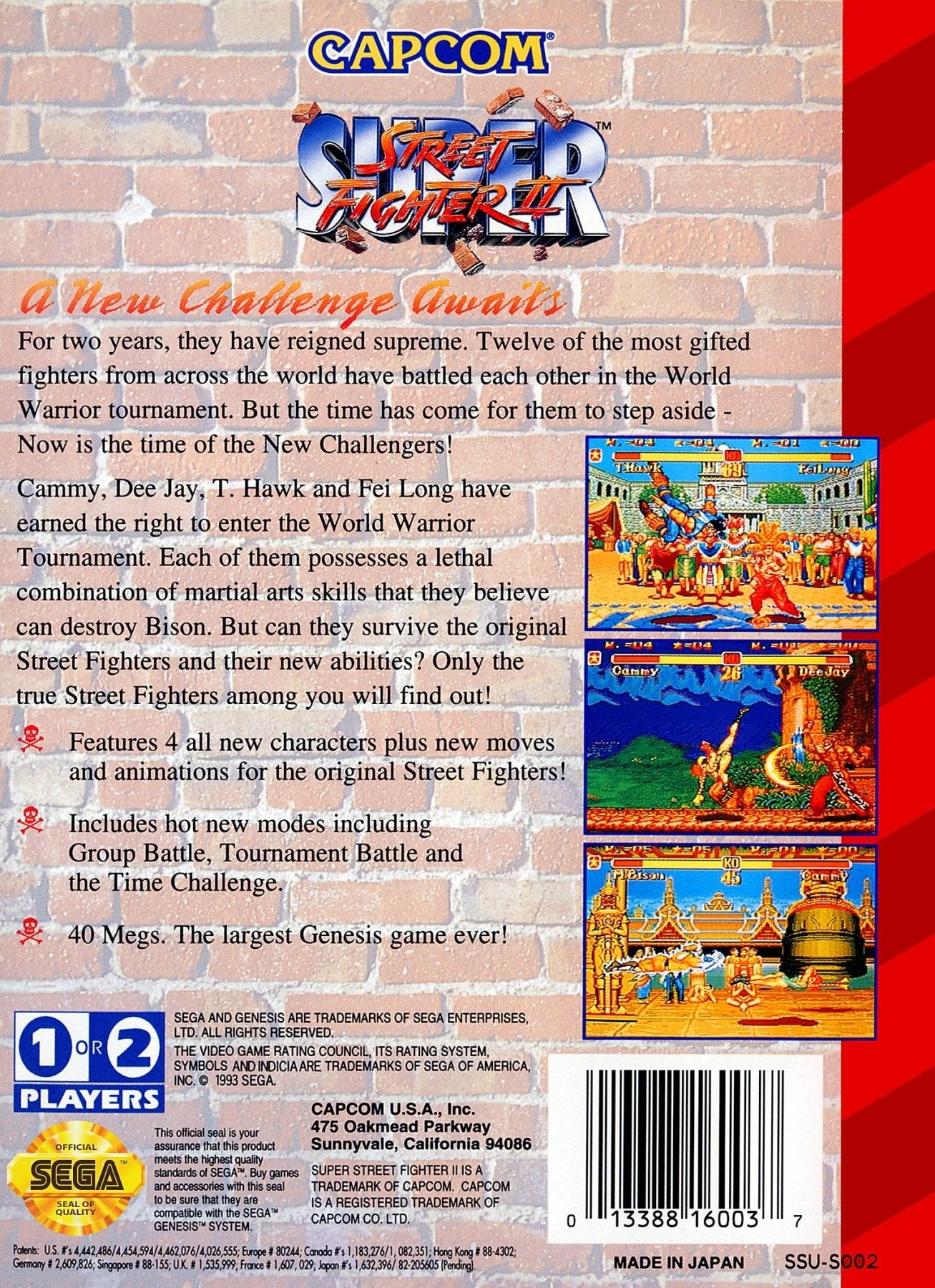 Super Street Fighter II - Sega Genesis - Retro Island Gaming