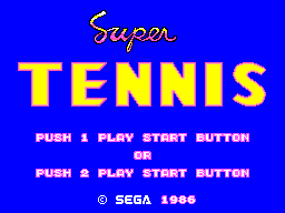Super Tennis - Sega Master System - Retro Island Gaming