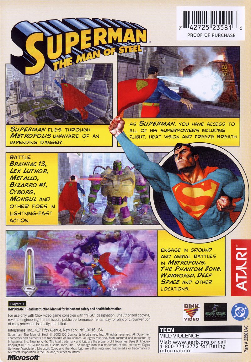 Superman Man of Steel - Xbox - Retro Island Gaming