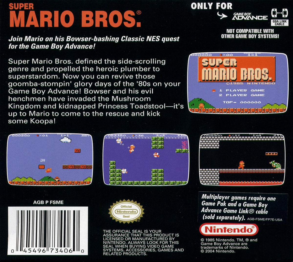 Super Mario Bros [Classic NES Series] - GameBoy Advance - Retro Island Gaming