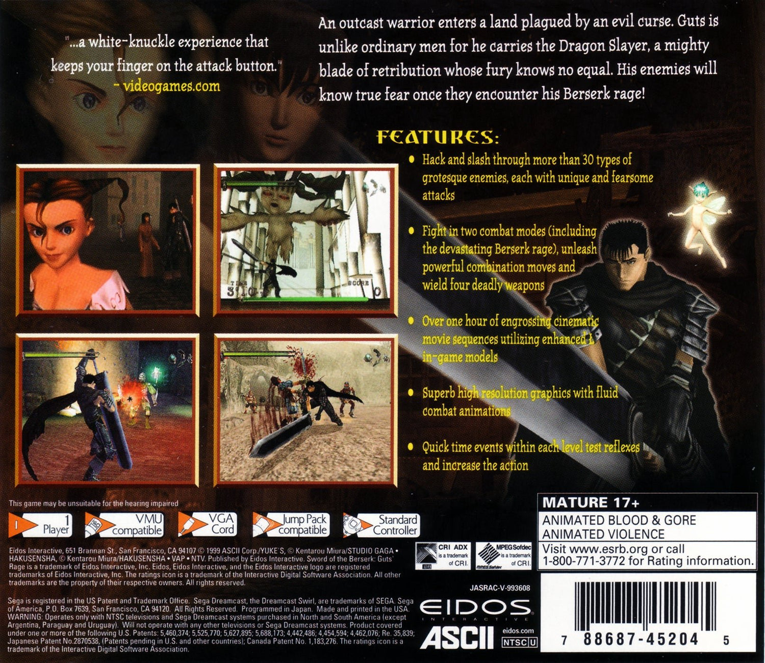 Sword of the Berserk: Gut's Rage - Sega Dreamcast - Retro Island Gaming