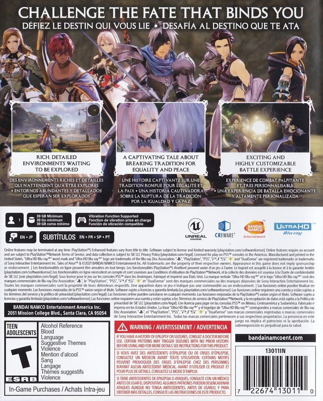 Tales of Arise - Playstation 5 - Retro Island Gaming