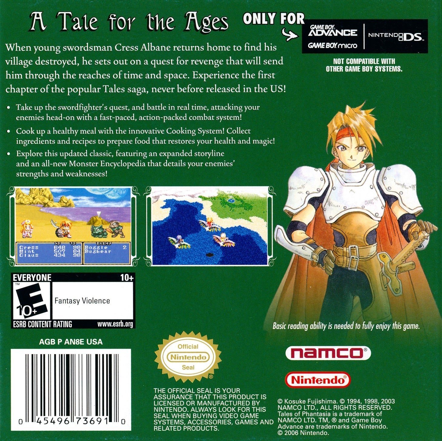Tales of Phantasia - GameBoy Advance - Retro Island Gaming