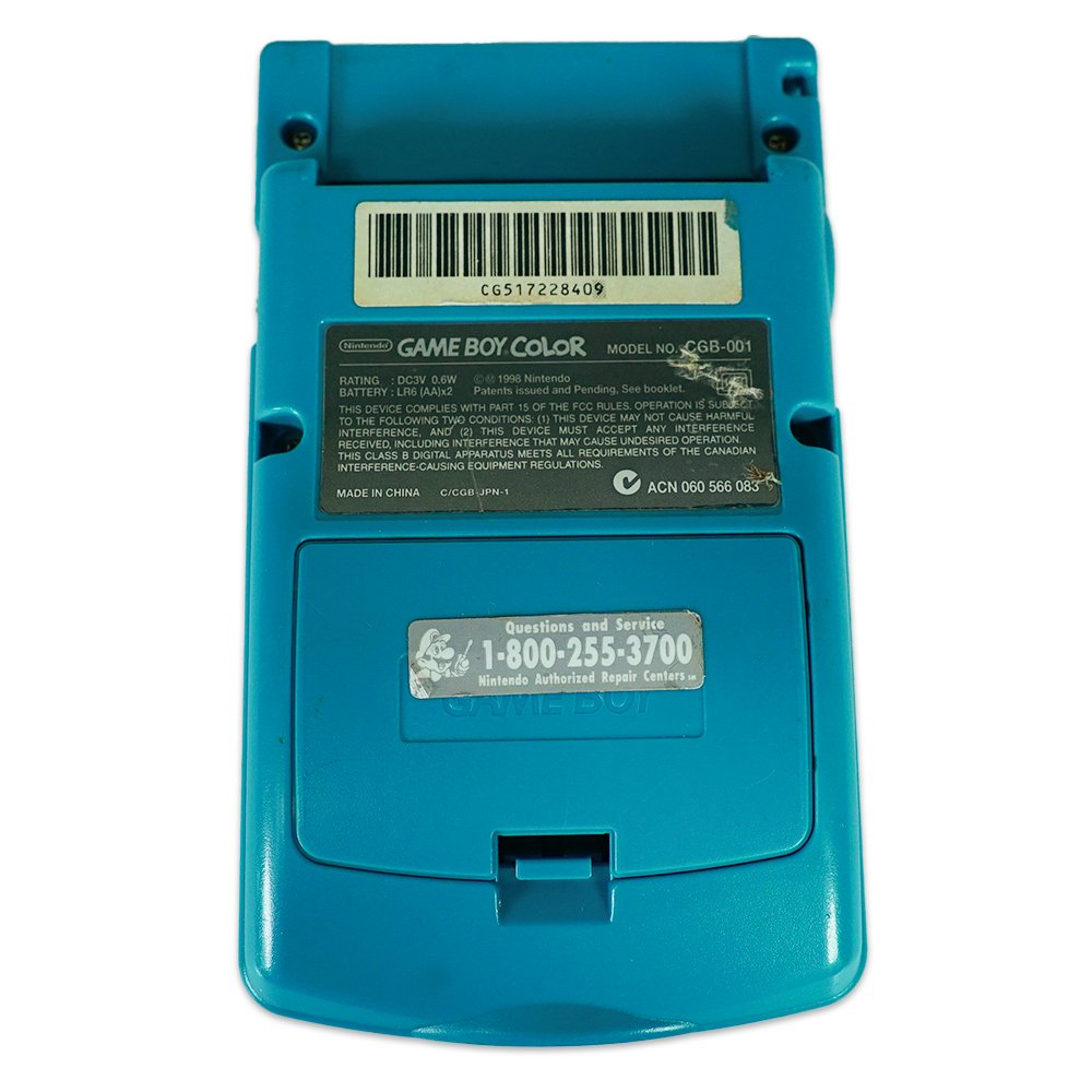 Teal GameBoy Color System - Certified Tested & Cleaned - Retro Island Gaming