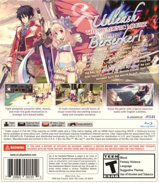 Tears to Tiara II: Heir of the Overlord - Playstation 3 - Retro Island Gaming