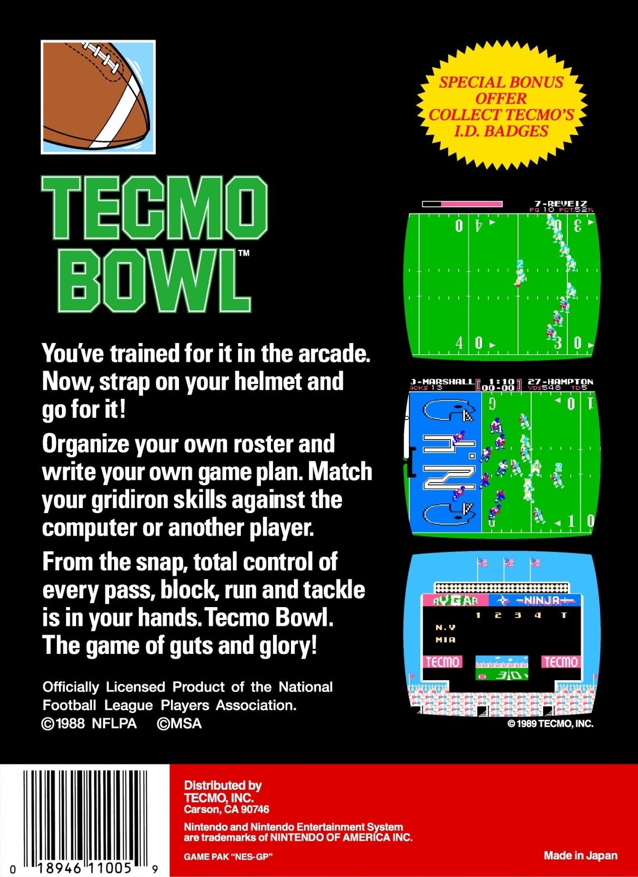 Tecmo Bowl - NES - Retro Island Gaming