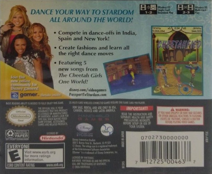 The Cheetah Girls Passport to Stardom - Nintendo DS - Retro Island Gaming