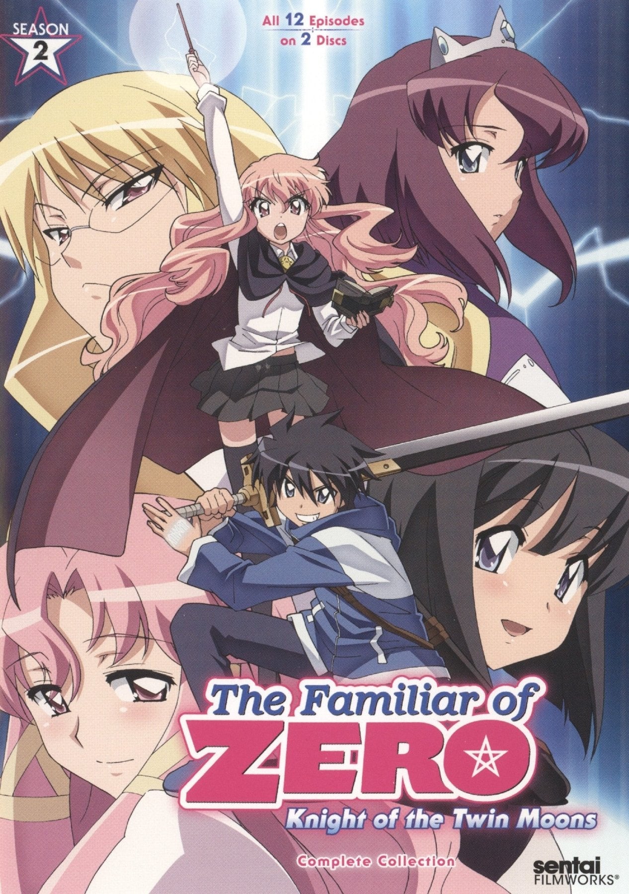 The Familiar of Zero: Knight of the Twin Moons - Season 2 Complete Collection - DVD - Retro Island Gaming