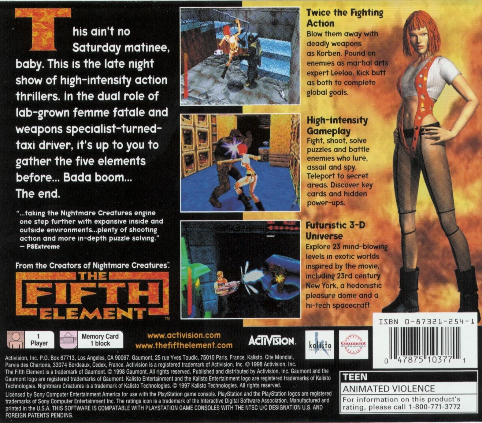 The Fifth Element - Playstation - Retro Island Gaming