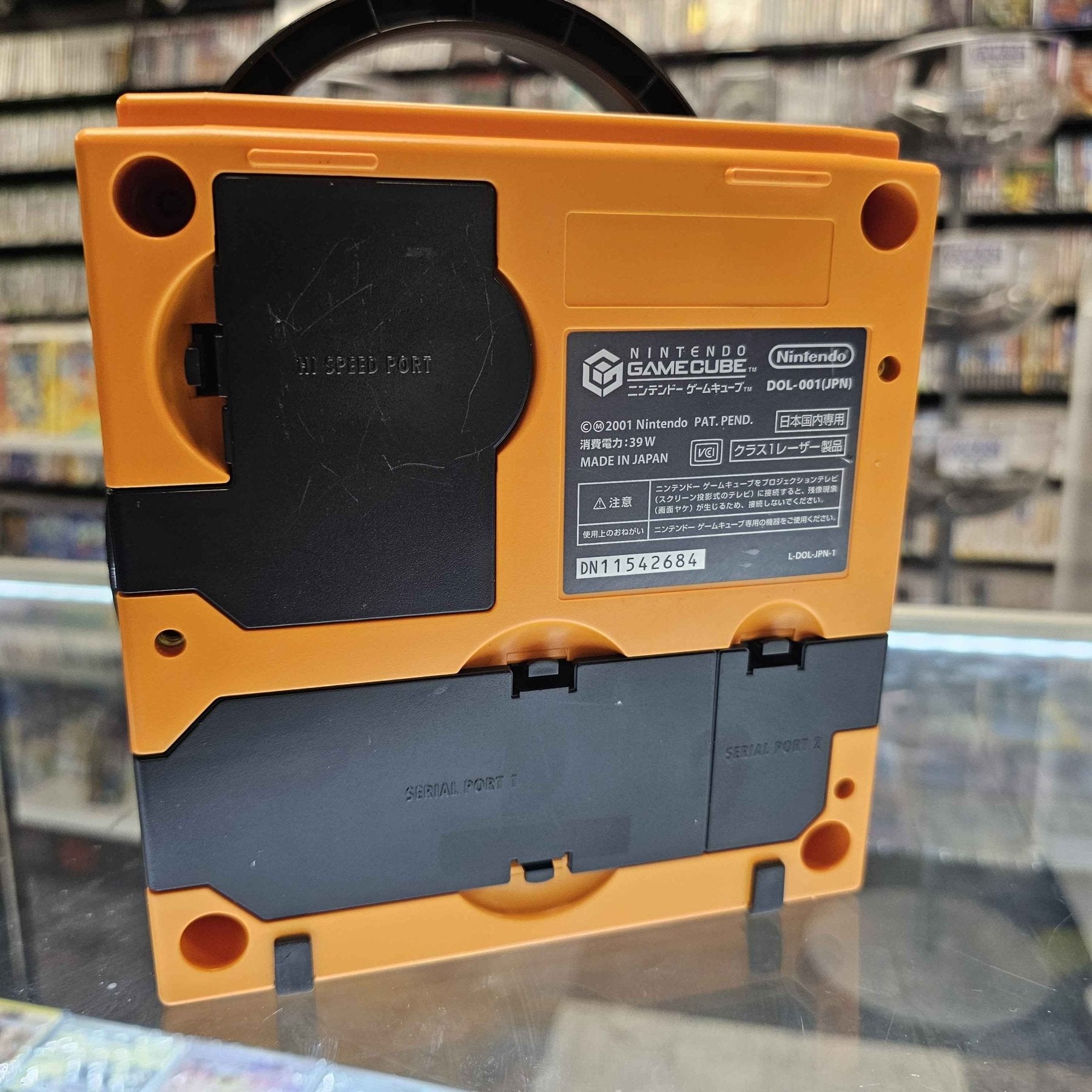 "THE HALLOWEEN CUBE" // Half Spice - Orange/Black GameCube System w/Japan - North American Region Switch Mod [DOL - 001] - Certified Tested & Cleaned - Retro Island Gaming