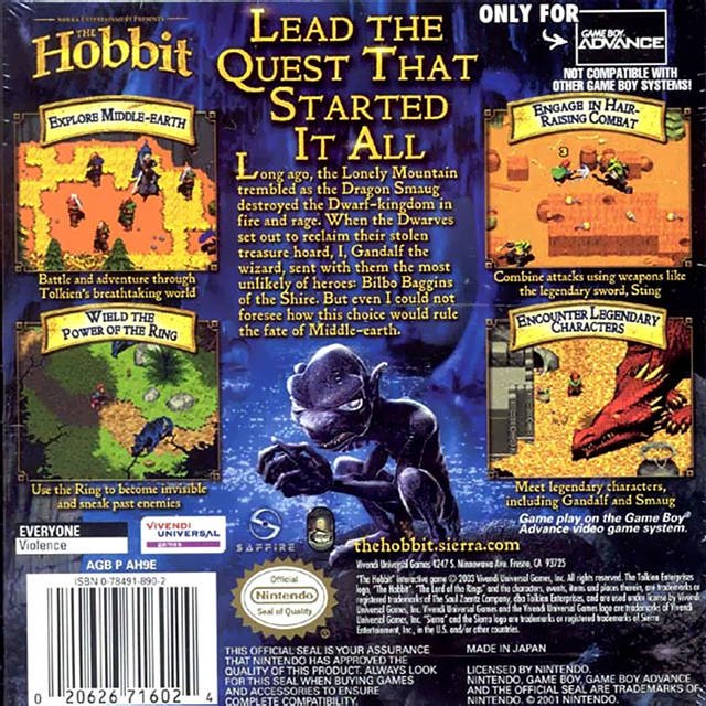 The Hobbit - GameBoy Advance - Retro Island Gaming