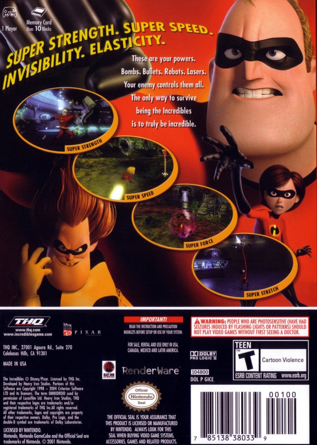 The Incredibles - Gamecube - Retro Island Gaming
