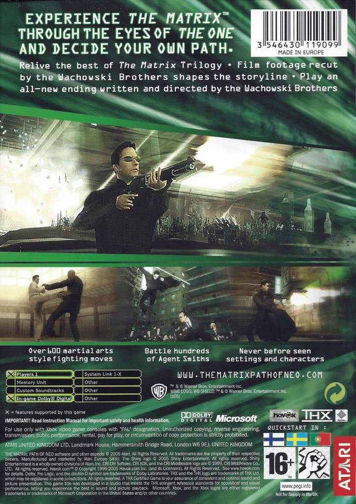 The Matrix Path of Neo - Xbox - Retro Island Gaming