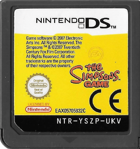 The Simpsons Game - PAL Nintendo DS - Retro Island Gaming