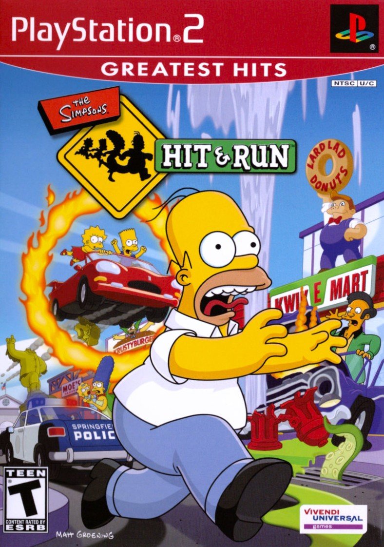 The Simpsons Hit and Run [Greatest Hits] - Playstation 2 - Retro Island Gaming