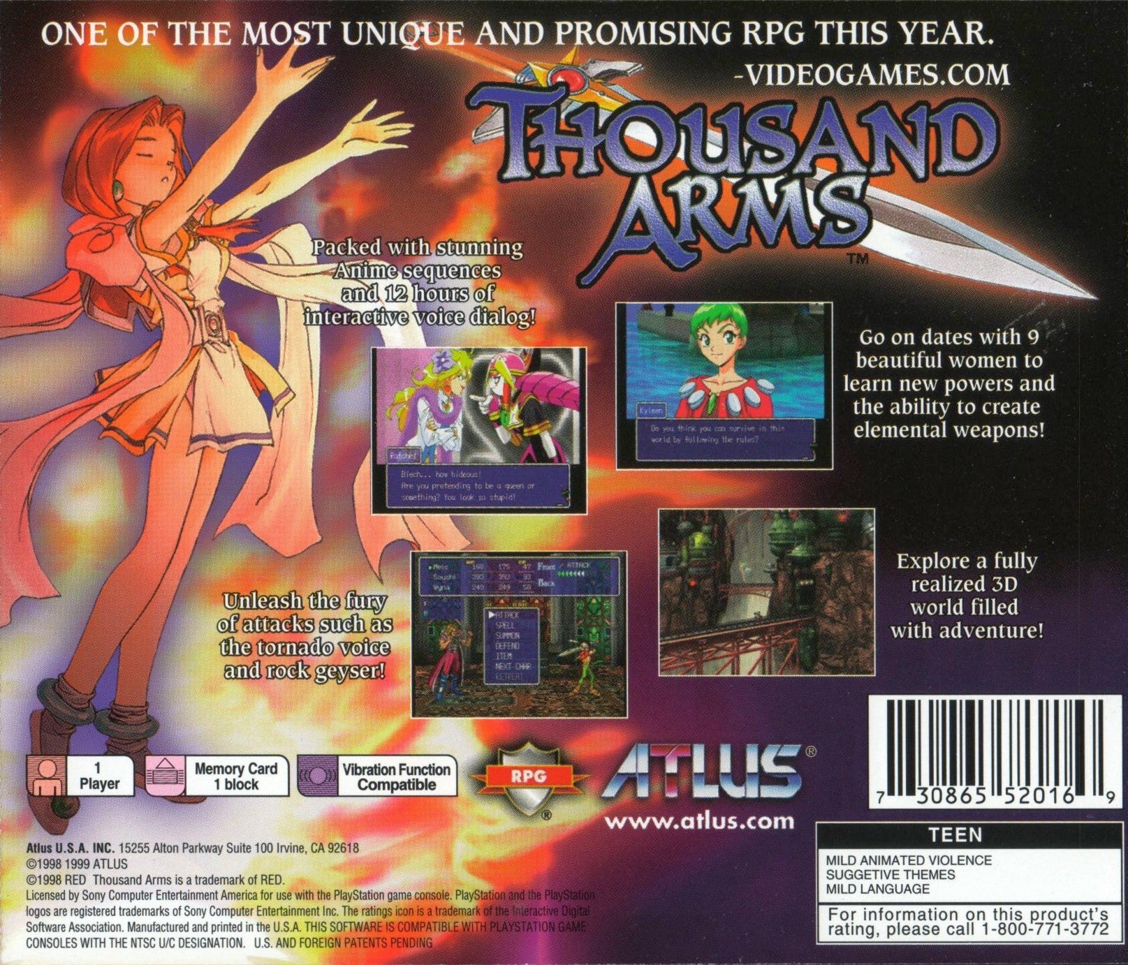 Thousand Arms - Playstation - Retro Island Gaming