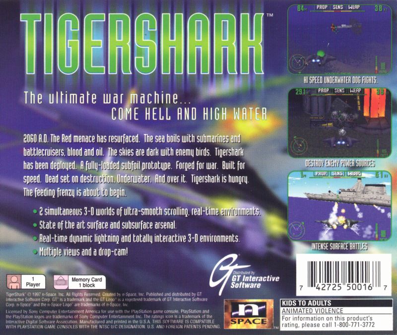 Tiger Shark - Playstation - Retro Island Gaming