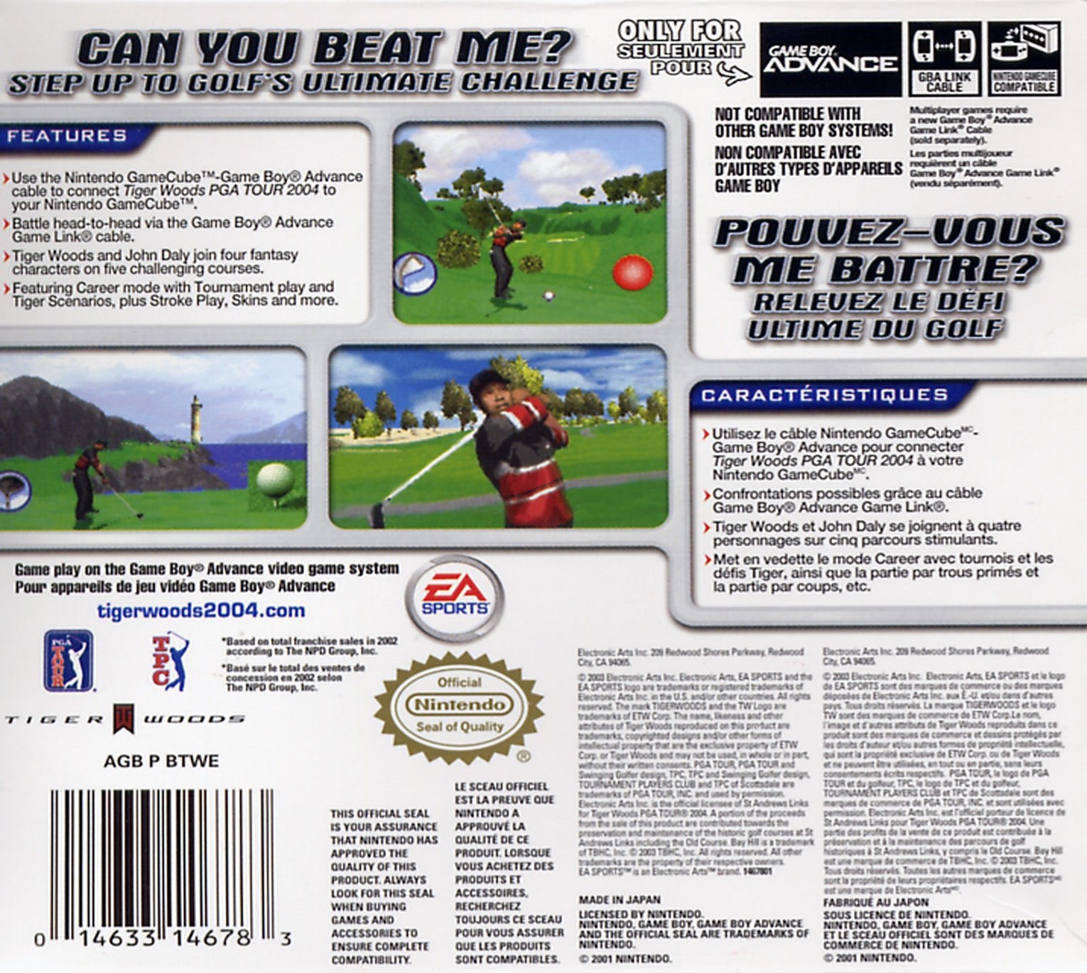 Tiger Woods 2004 - GameBoy Advance - Retro Island Gaming