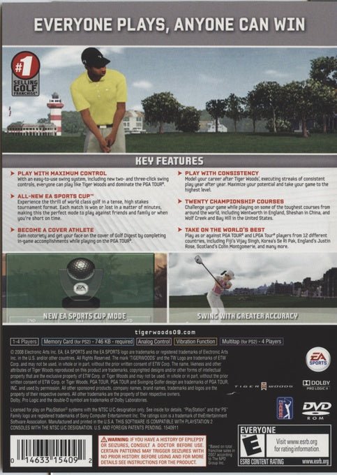 Tiger Woods 2009 - Playstation 2 - Retro Island Gaming
