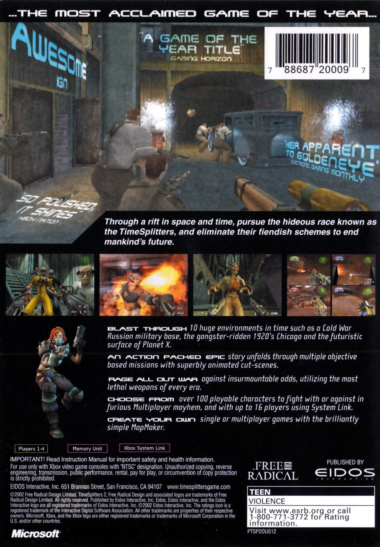 Time Splitters 2 - Xbox - Retro Island Gaming