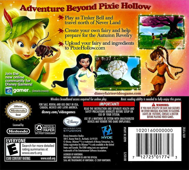 Tinker Bell and the Lost Treasure - Nintendo DS - Retro Island Gaming