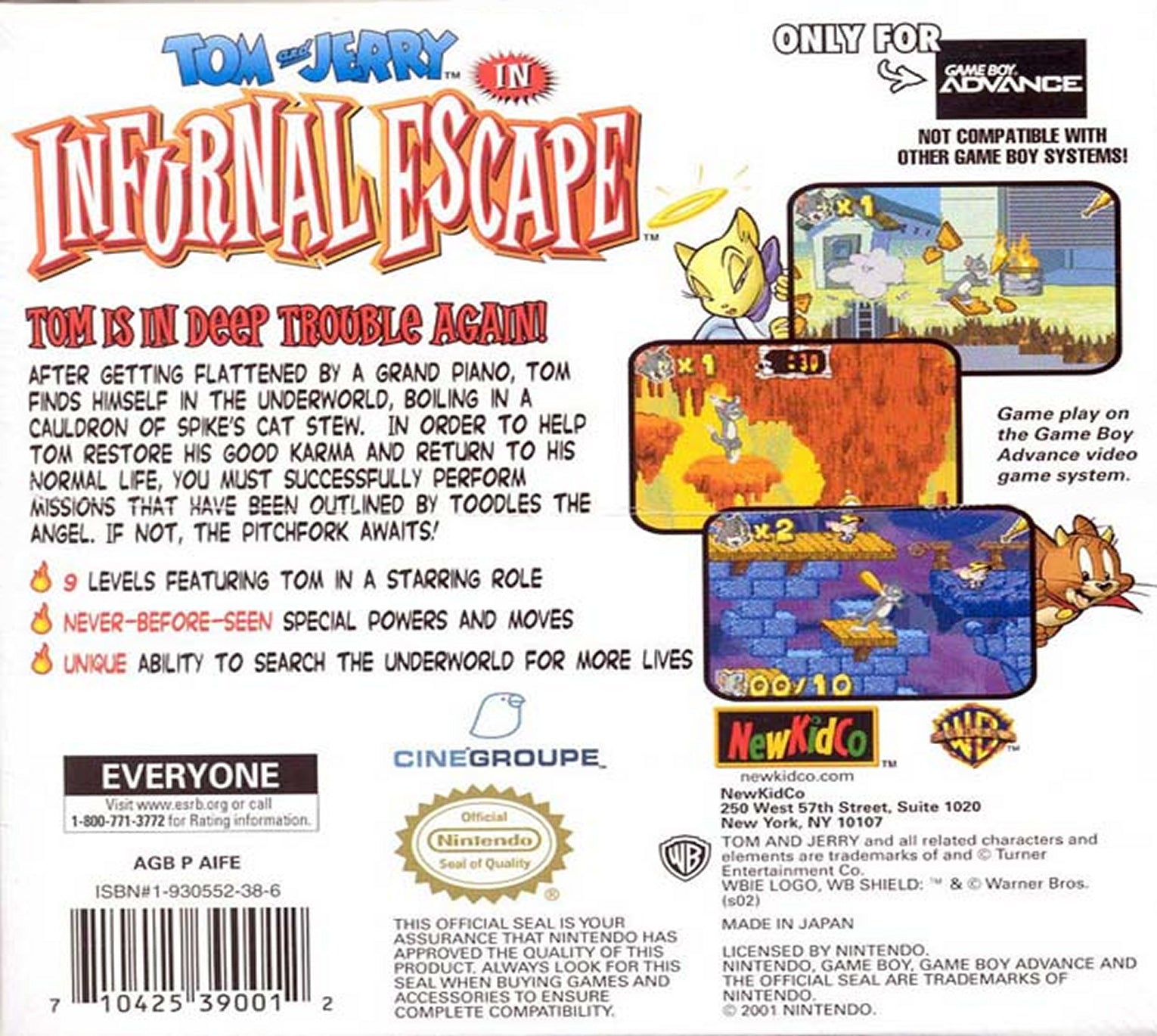 Tom and Jerry in Infurnal Escape - GameBoy Advance - Retro Island Gaming