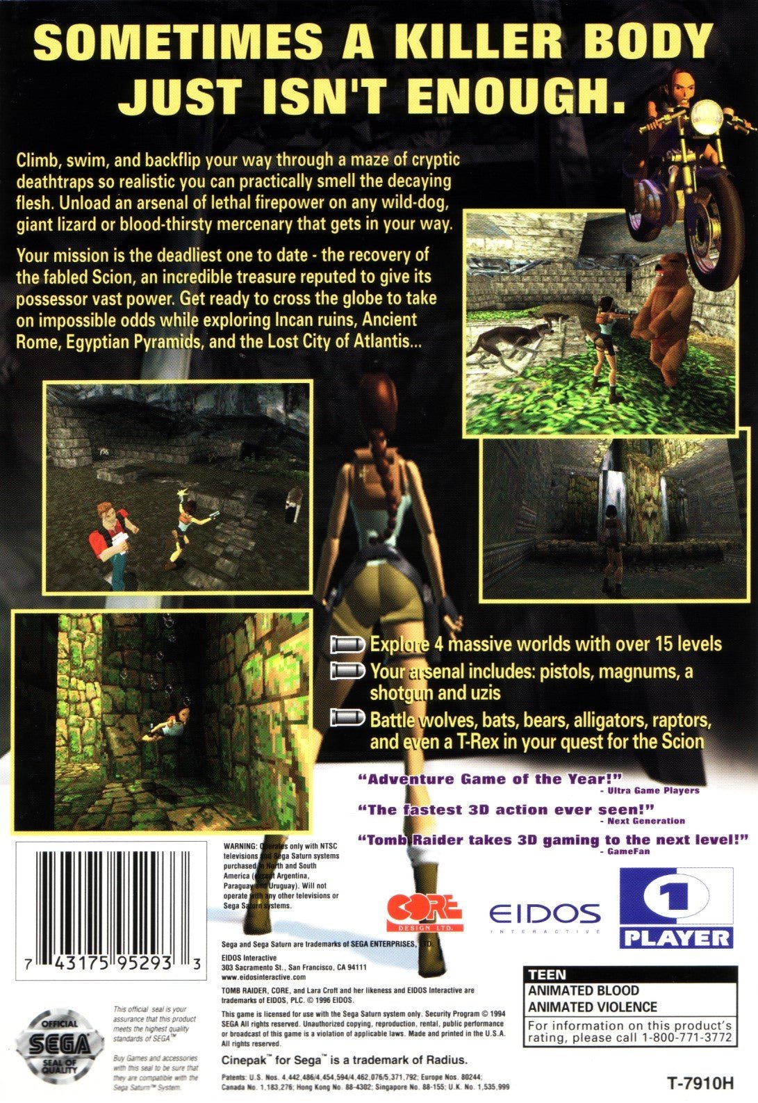 Tomb Raider - Sega Saturn - Retro Island Gaming