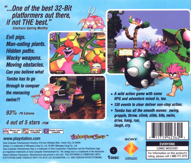 Tomba - Playstation - Retro Island Gaming