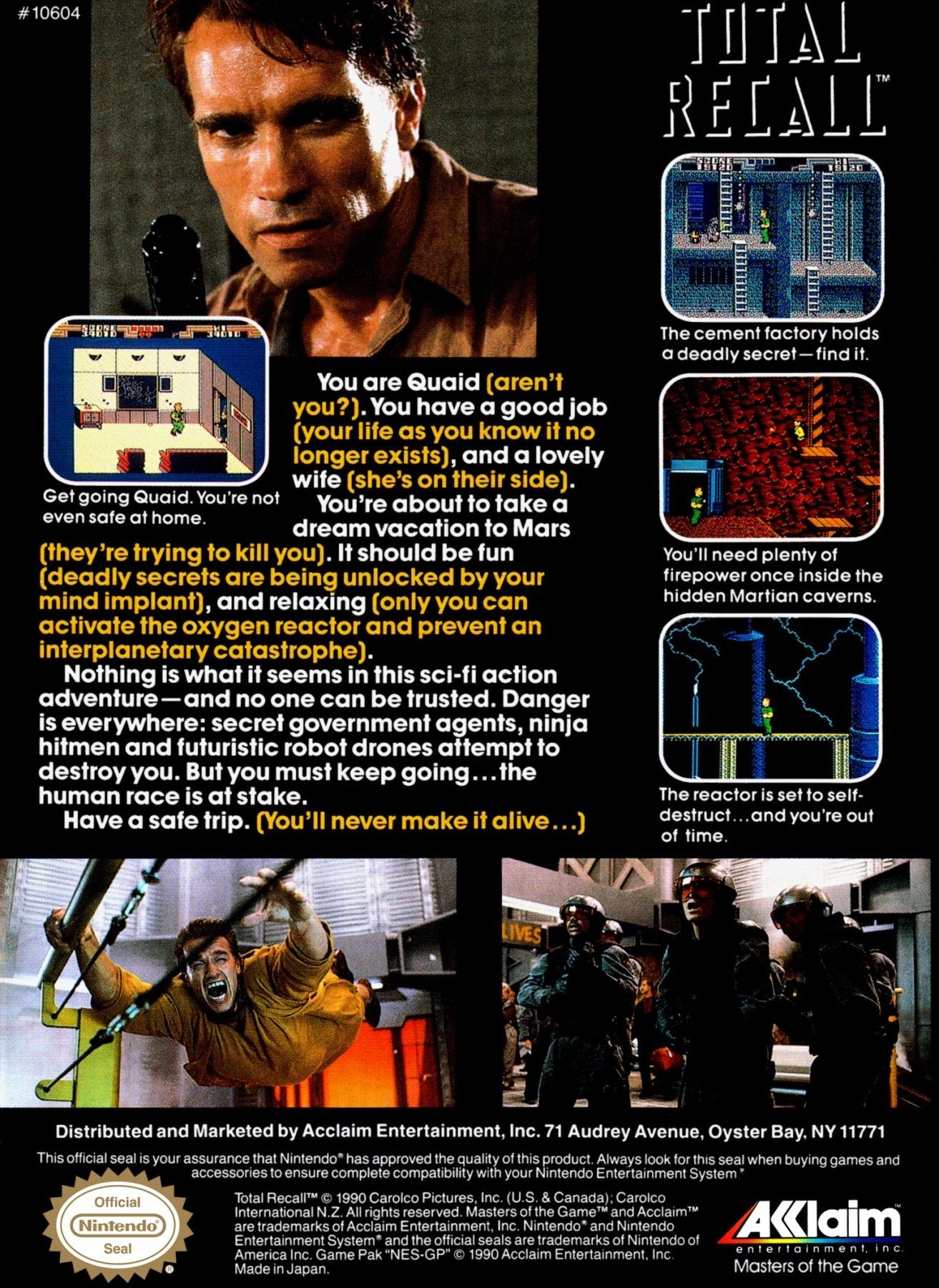 Total Recall - NES - Retro Island Gaming