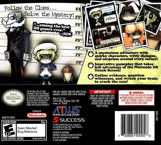 Touch Detective - Nintendo DS - Retro Island Gaming