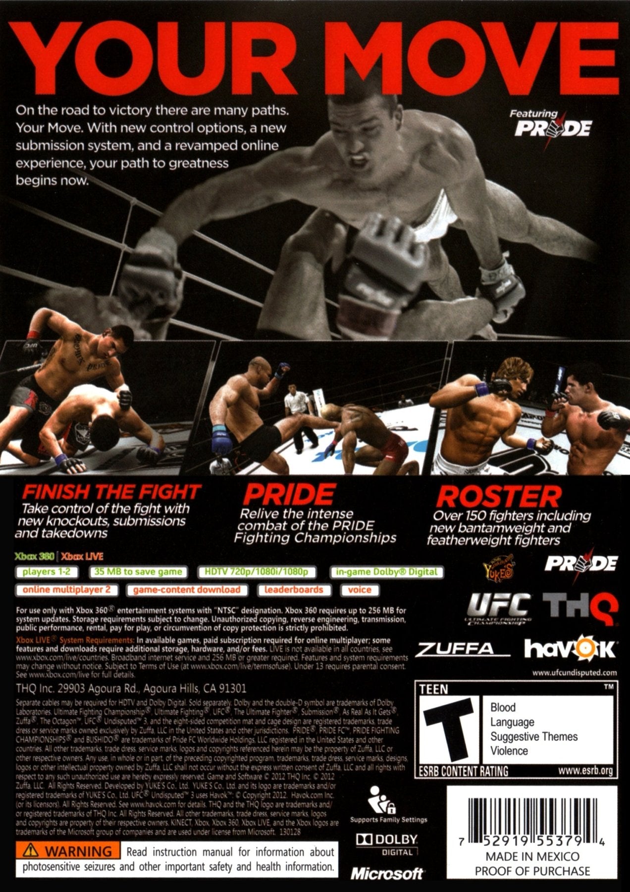UFC Undisputed 3 - Xbox 360 - Retro Island Gaming