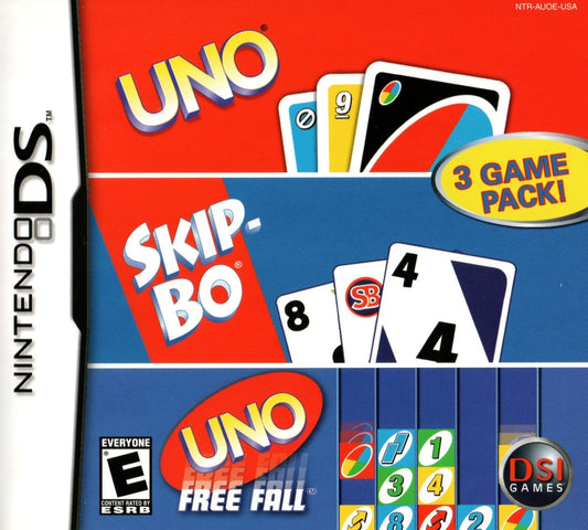 Uno & SkipBo & Free Fall - Nintendo DS - Retro Island Gaming